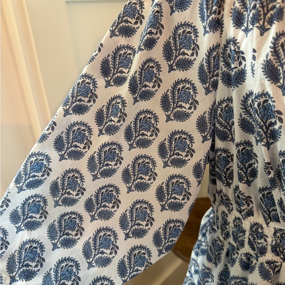 J. Crew V-Neck Mini Dress in Bouquet Block Print Size L - Picture 6 of 8